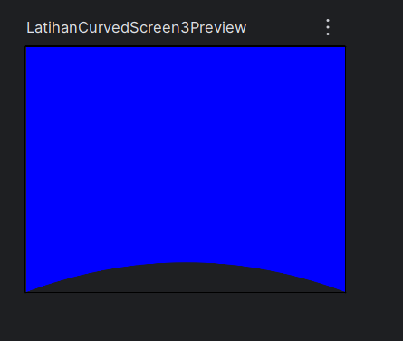 Curved bentuk jembatan dengan menarik magnet koordinat y ke atas (-)